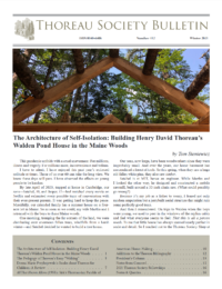 Thoreau Society Bulletin 312 | Winter 2021